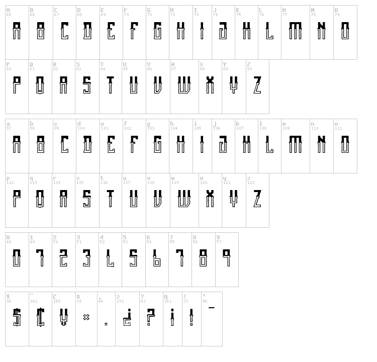 Mexican fiesta font map